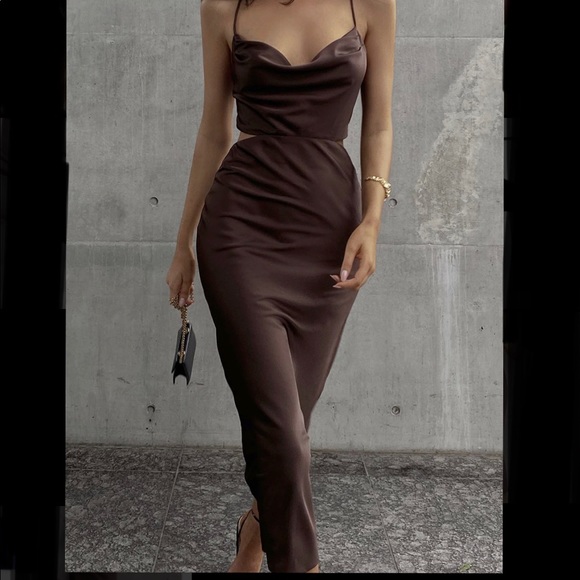 Runaway Dresses & Skirts - Chocolate Slip Dress